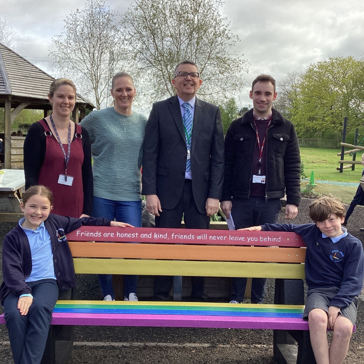 Stoke Prior First School Buddy Bench